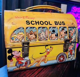Disney Vintage School Bus Lunchbox 