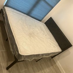 Bed. Mattress And Frame 