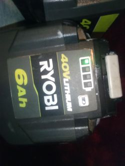 40 volt lithium batteries Ryobi two