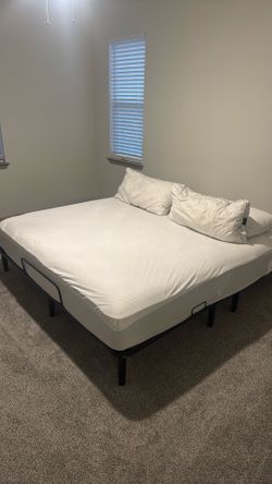 California King and adjustable frame.