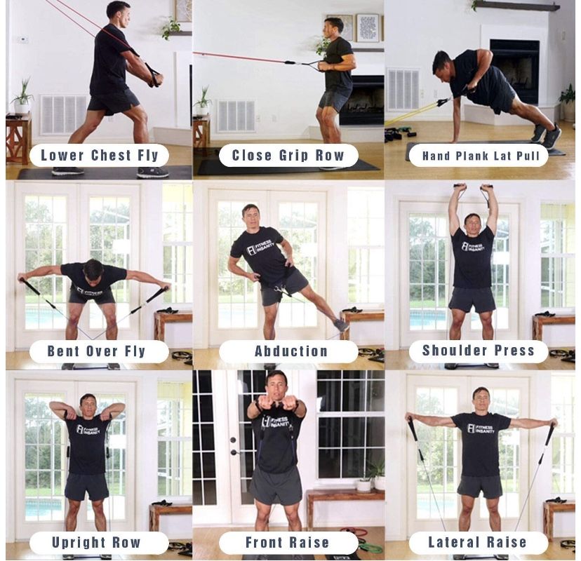 Gym Equipment Fitness Insanity Resistance Bands Fitness Insanity