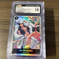 Ms all Sunday one piece 2026 graded cgc 10 the azure seas seven op14-084