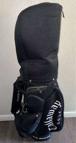 Callaway Big Bertha Golf Cart Bag Black 14-Way Divider Rain Hood Included