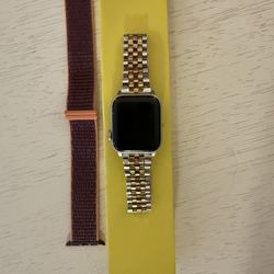 Apple Watch SE 40 Mm Rose Gold + Kendra Scott Alex 5 Link Watch Band 