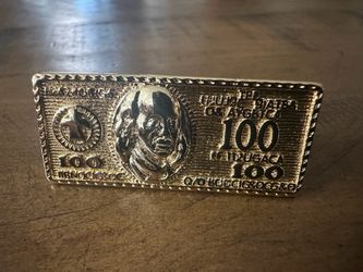 100 dollar two finger ring