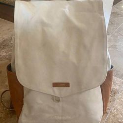 The Julien Diaper Backpack in Brown Leather & Canvas – Leader Bag Co