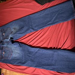 Black,grey rock revivals Blue true religion jeans with red stitching and Irish setter boots!!