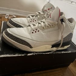 Nike Air Jordan 3 White Cement Men's Size 12.5 DN3707-100