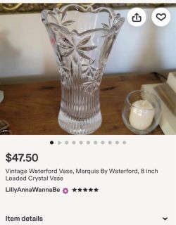 Marquis by Waterford Crystal Vase 8 Inch