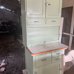 Hoosier Cabinet W Matching Table