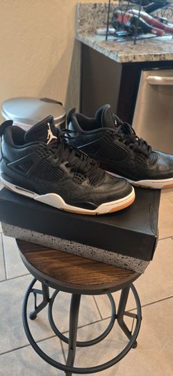 Air Jordan 4 Retro Black Laser Sneakers