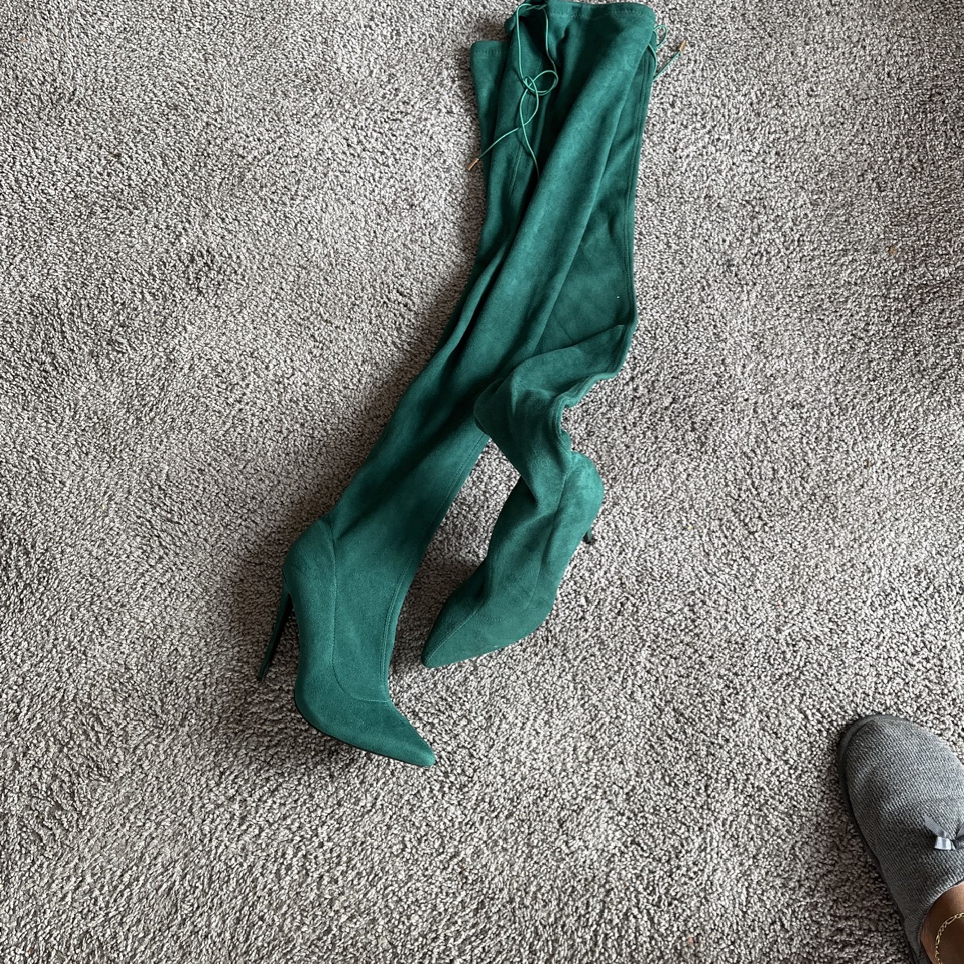 thigh boots high heels