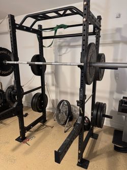 Titan Fitness T3 Power Rack with weight set 260ibs + Adjustable Bench