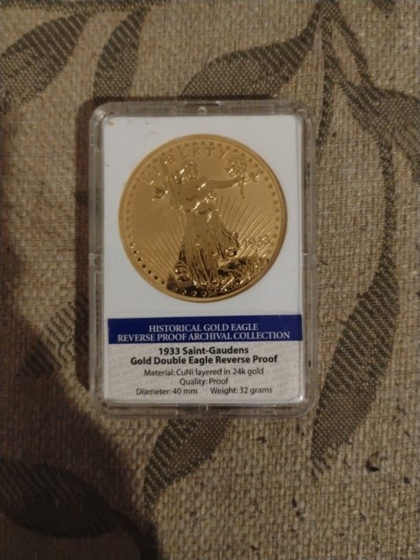 1933 Saint-Gaudens Gold Double Eagle Reverse Proof