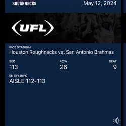 Houston Roughnecks Vs San Antonio Brahmas