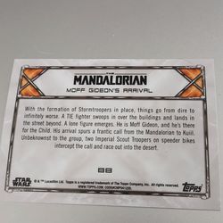 Star Wars MOFF Gideons ARRIVAL Card 