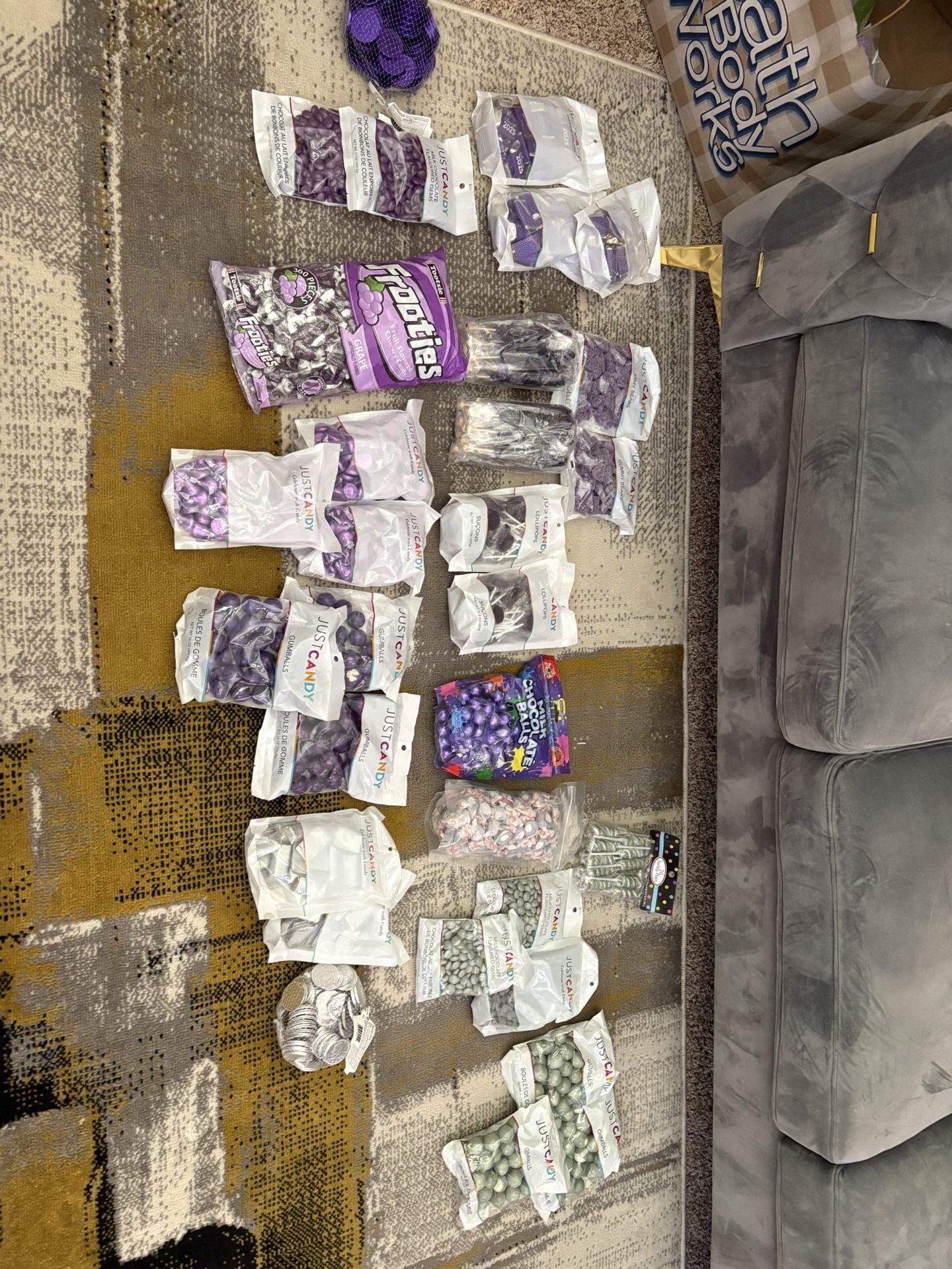 FOR SALE: Purple & Silver Candy – Perfect for Candy Bar or Party!