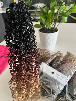 Brand New! 12 Inch Yanky Twist Crochet Hair, 8 packs
