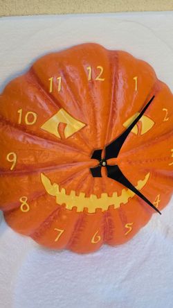 Pumpkin clock Martha Stewart Vintage Rare