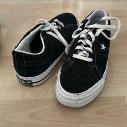 one star converse suede black 