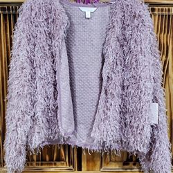 Lauren Conrad Pink Feather Jacket - Size Small