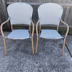 Bistro patio chairs 