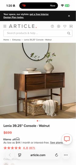 Article Lenia 39.25” Console - Walnut