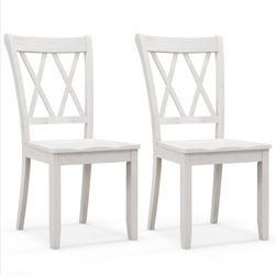 Set of 2 Farmouse Crossback Wooden Multipurpose Chairs