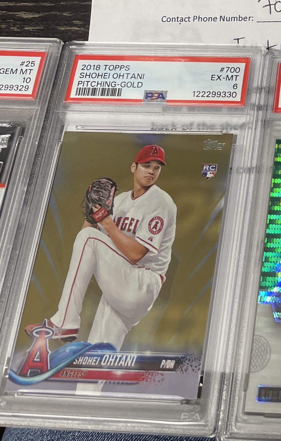 2018 Topps Shoei Ohtani Gold Rookie