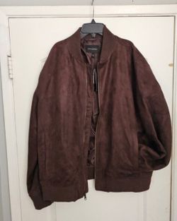 Men's Banana Republic Jacket XL Brown Vegan Leather