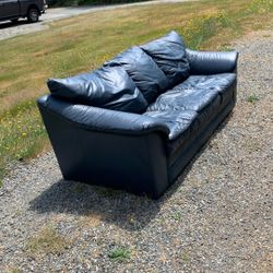 Free Blue Leather Couch