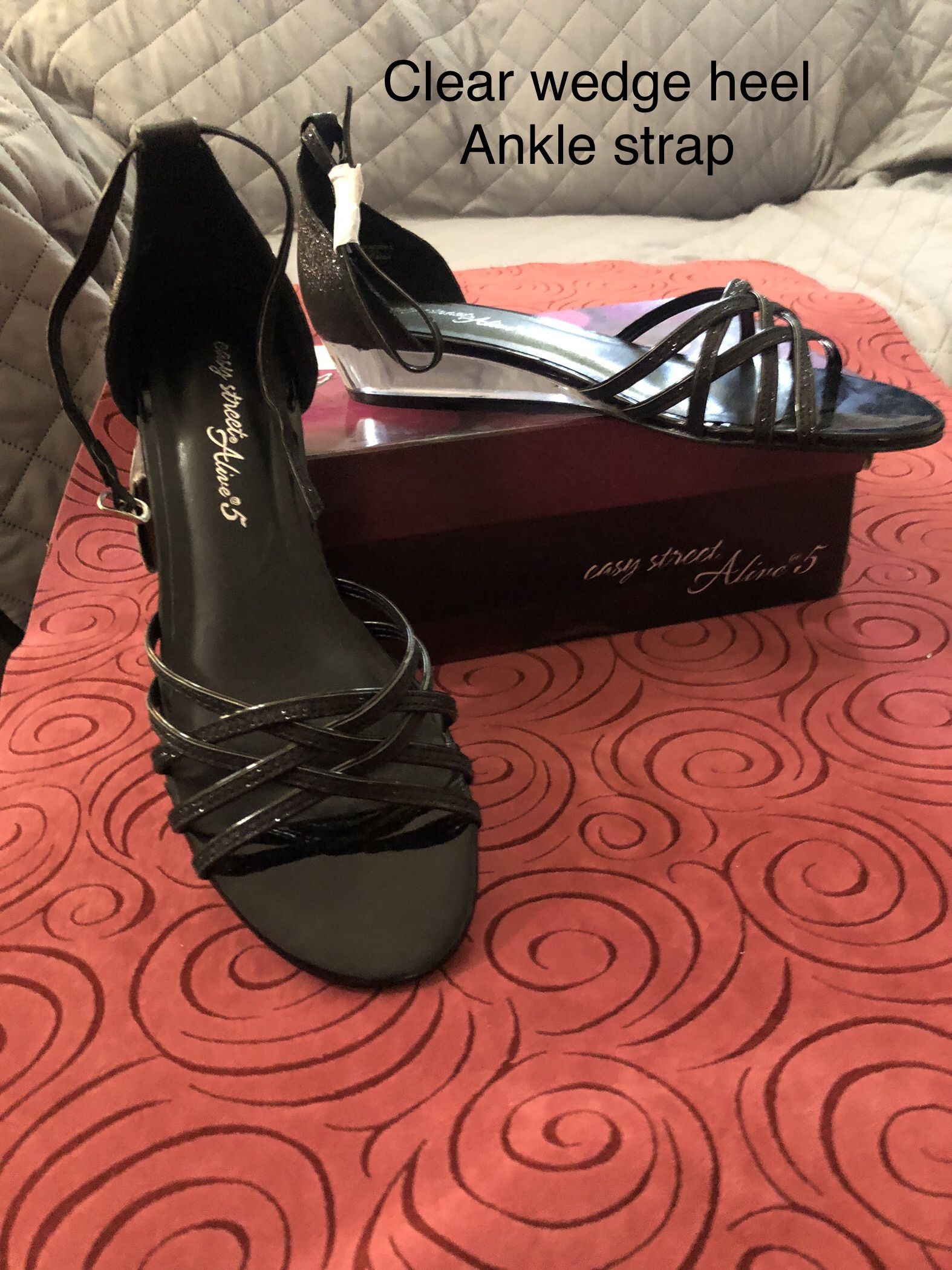 NEW Dress Sandals, With A Clear Heel