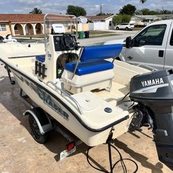 2003 175 Carolina skiff Sea chaser Roll Gunnel On