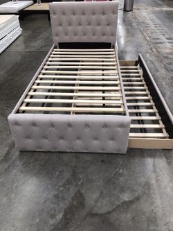 Twin Trundled Bed Frame Solid Wood New In The Box