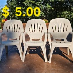 3 Patio Chairs