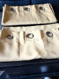 Yellow Grommet Curtains