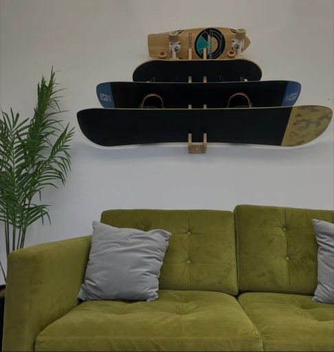 COR Surf Skateboard & Snowboard Wall Mount Display - 4 Board Indoor Rack Made with Sustainable Bamboo
Amazon's Choice
Like New! Sacrifice!