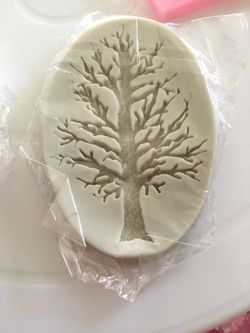 Placa de árbol 🌳 de fondant