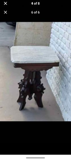 Vintage table marble