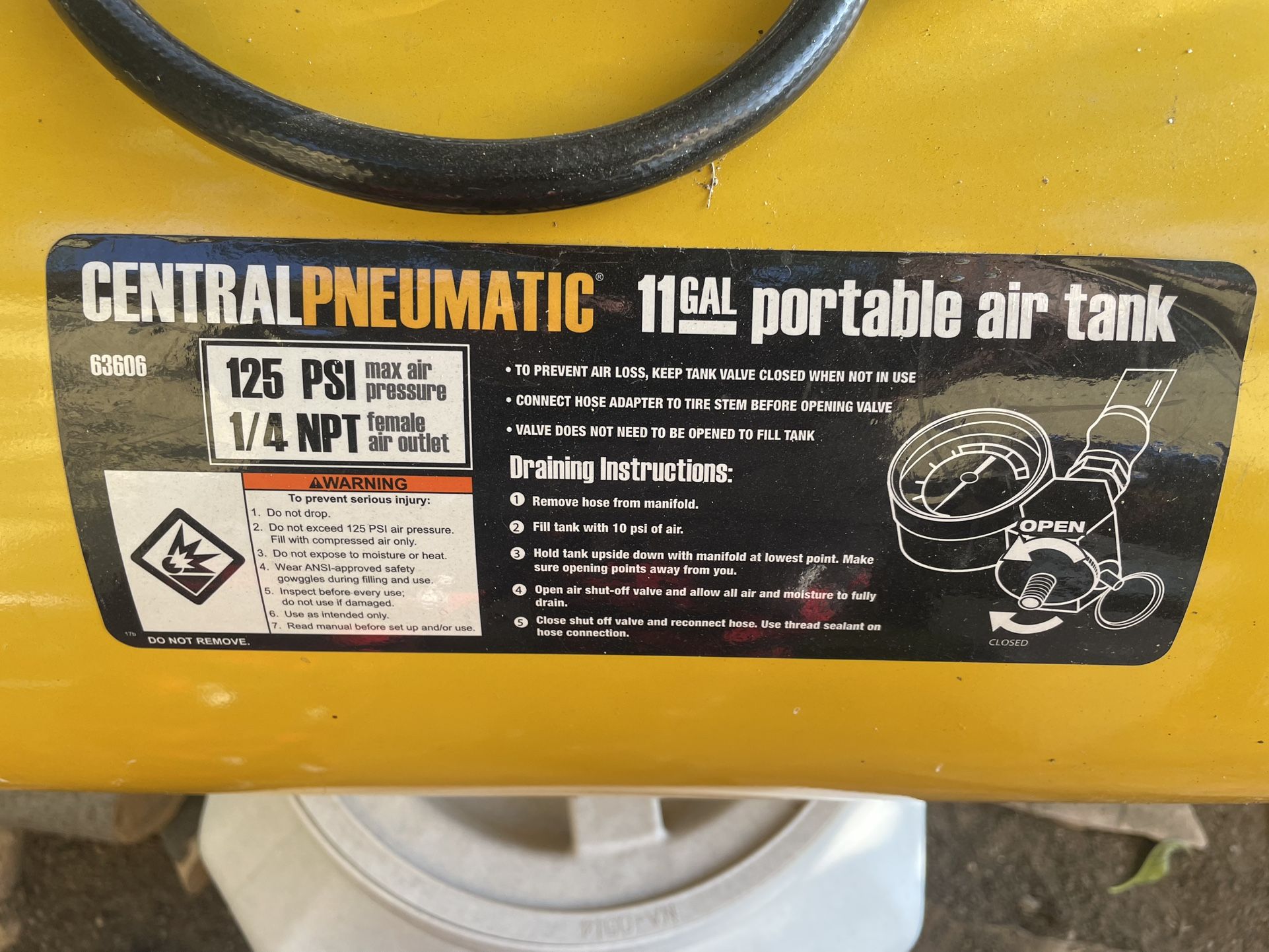 11 Gallon Portable Air Tank 