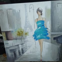 Lg 38X38 Art Canvass Picture 