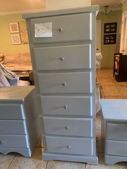 Tall 6-Drawer Lingerie Chest Dresser