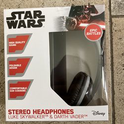 NWT Star Wars Epic Battles Stereo Headphones 