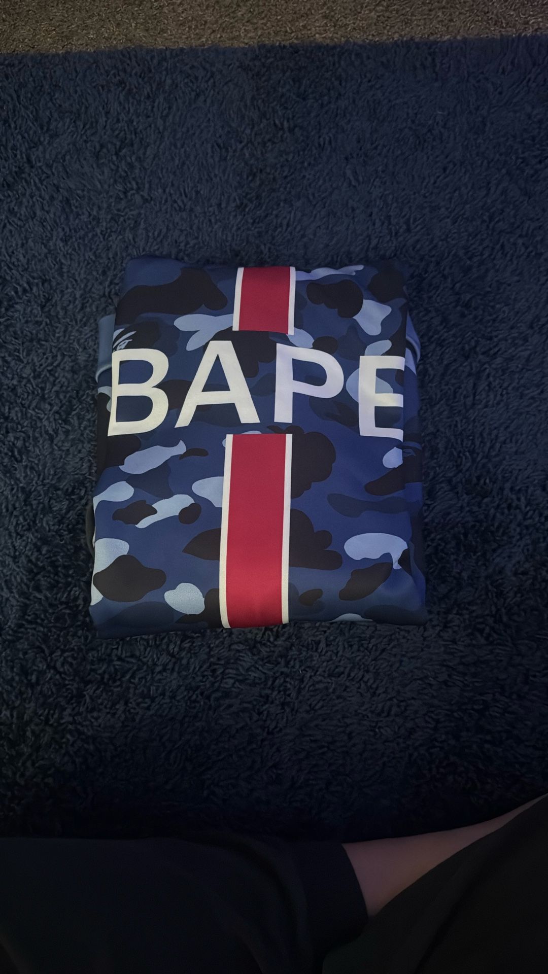 Blue Bape Paris Hoodie