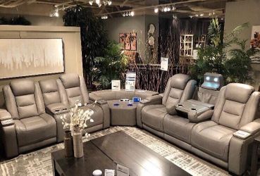 Genuine leather power reclining sofa or love seat