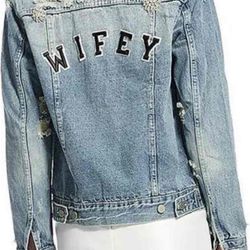 Wifey Denim Jacket- Chosen by One Day size L