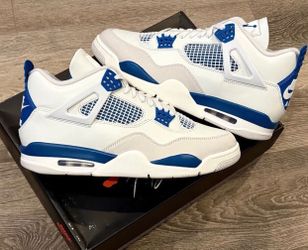Size 7Y GS Mens/ Size 8.5 Womens Jordan 4 Retro Military Blue