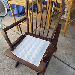 Wood Rocking Chair No Cushion $15