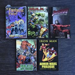 Marvel Comics TPBs Iron Man, Hulk, Fantastic Four, Daredevil 
