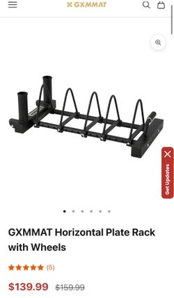 GXMMAT Horizontal Plate Rack with Wheels